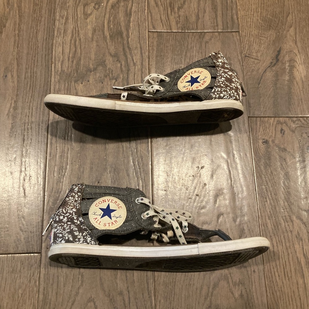 Converse All Star Gladiator Thong Women Floral Oriental Japanese Zipper Sandals